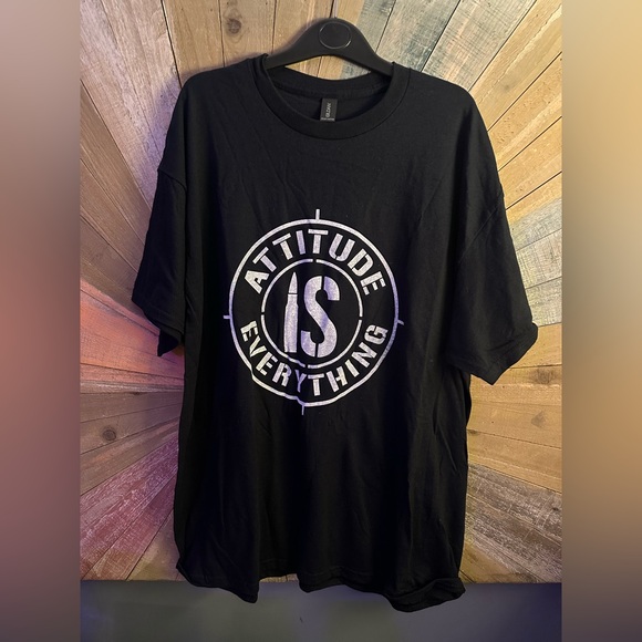 Gildan Black 'Attitude Is Everything' Tee - Picture 3 of 4